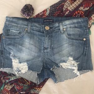 See Thru Soul Denim Shorts
